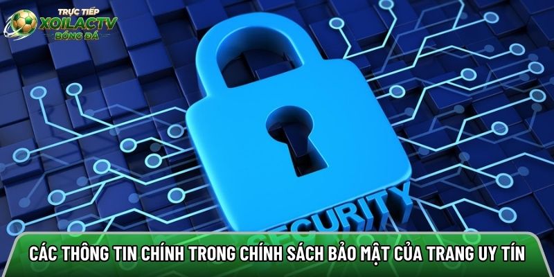 Các thông tin chính trong chính sách bảo mật của trang uy tín